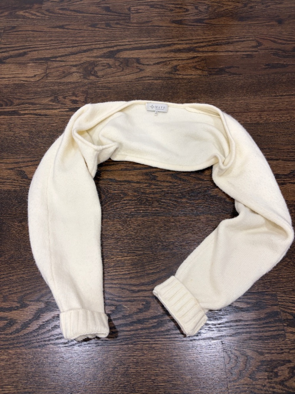 Wayf Ivory Knit Bolero Shrug